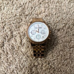 Michael Kors Gold Watch with White Dial